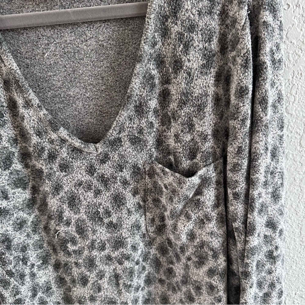 Soma Gray Patterned Pajama Set - image 4